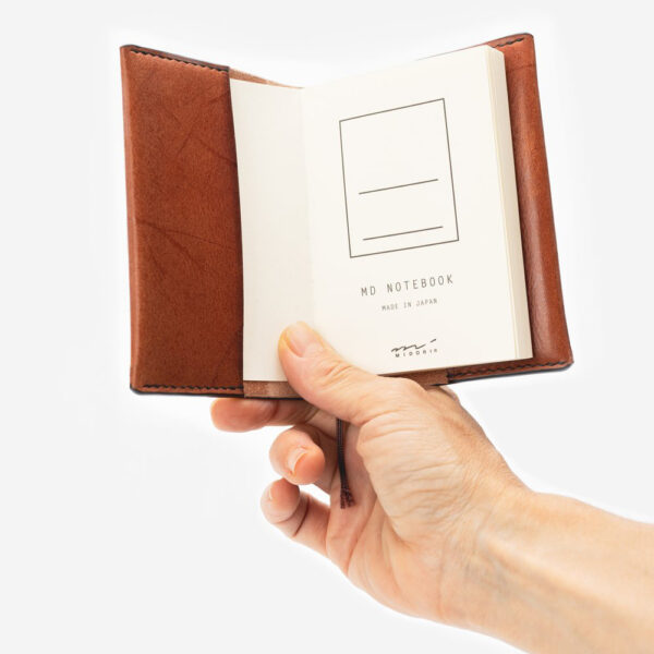 Funda en Cuero + Libreta MIDORI A7 - Imagen 5